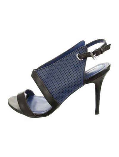 Pre-owned Diesel Leather Sandals In Blue
