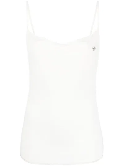 Diesel Logo-plaque Tank Top In Neutrals