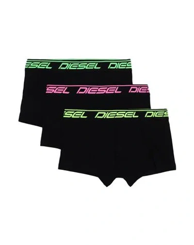 Diesel Man Boxer Black Size Xxl Cotton, Elastane