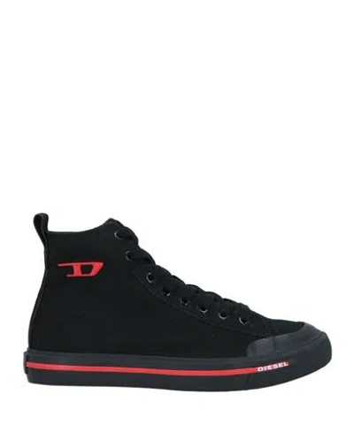 Diesel Man Sneakers Black Size 10 Cotton