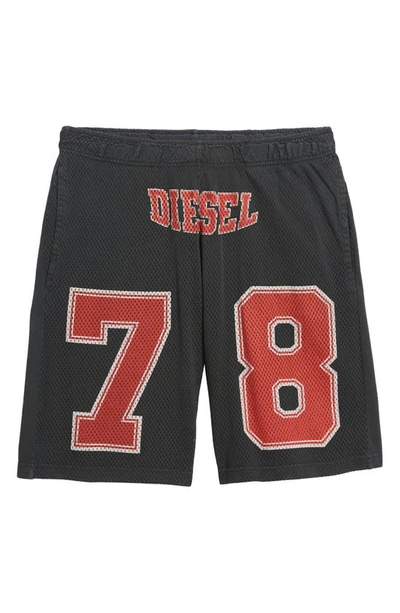 Diesel P-tain Shorts In 黑色