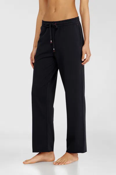 Diesel Peached Sweatpants With Raw Hems In Black