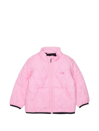Diesel Babies' Quilted Padded Jacket In Pink