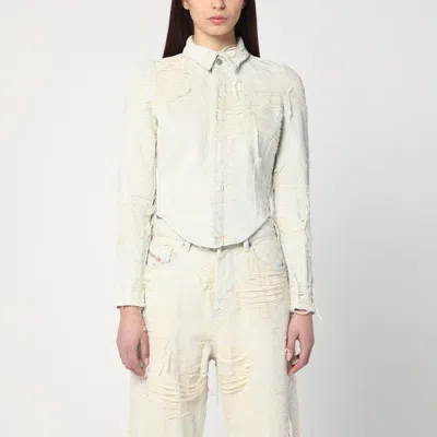 Diesel Shirt De-madeline-fsg White In Blue