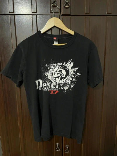 Pre-owned Diesel X Vintage Diesel Vintage T Shirt Logo In Black