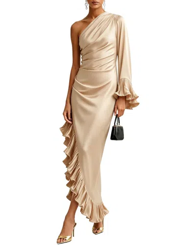 Dilireba Maxi Dress In Gold