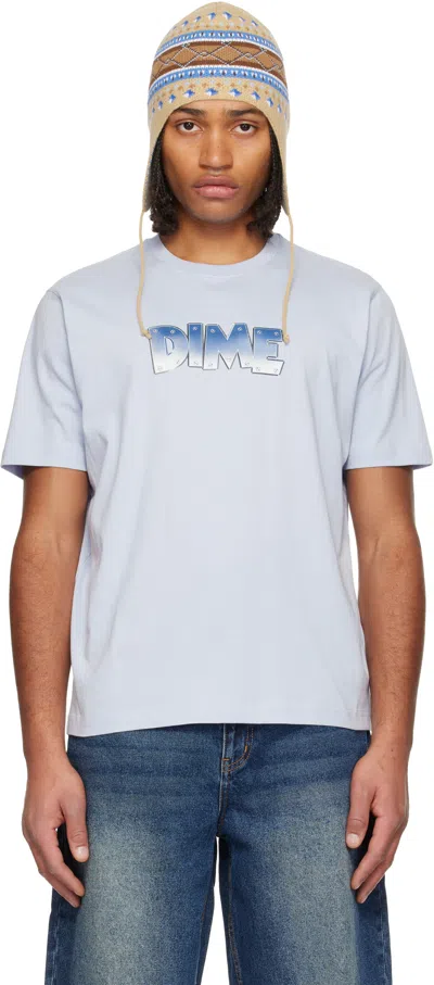 Dime Purple Heavy T-shirt In Black