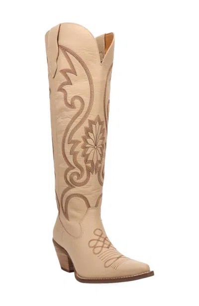 Dingo Peyote Leather Western Boot In Neutral
