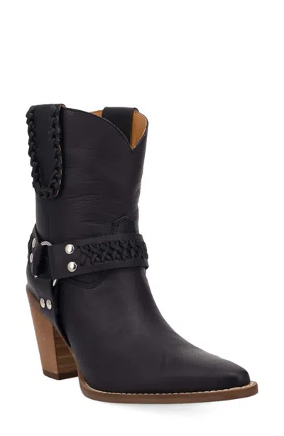 Dingo Sienna Leather Boot In Black