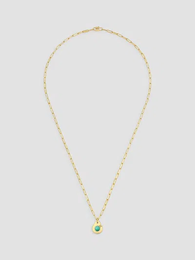 Dinh Van Women's Menottes  R10 18k Yellow Gold & Gemstone Handcuff Pendant Necklace In Chrysoprase