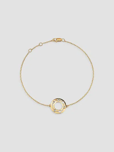 Dinh Van Women's Pulse 18k Yellow Gold & 0.038 Tcw Diamond Bracelet