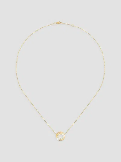 Dinh Van Women's Pulse 18k Yellow Gold & 0.04 Tcw Diamond Pendant Necklace