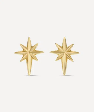 Dinny Hall 18ct Gold-plated Vermeil Silver North Star Stud Earrings