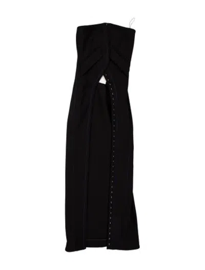 Pre-owned Dion Lee Asymmetrical Mini Dress W/ Tags In Black