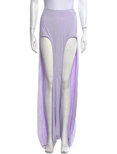 Pre-owned Dion Lee Long Skirt In Purple