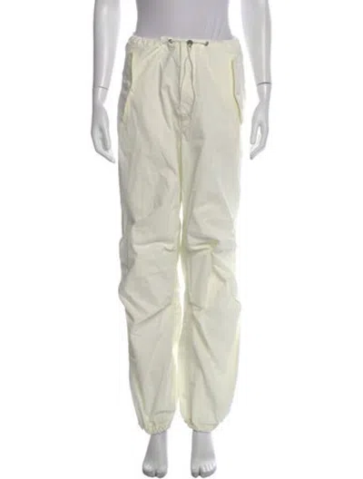 Pre-owned Dion Lee Wide Leg Pants In White