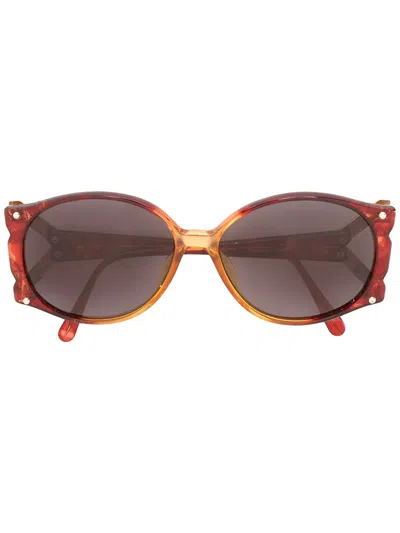 Pre-owned Dior 1980s  Oversized Frame Sunglasses In Brown