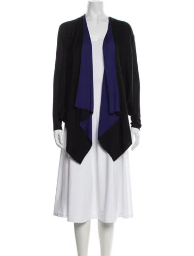 Pre-owned Dior 2013 Open Front Sweater In Black/blue