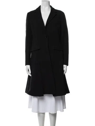 Pre-owned Dior 2016 Wool Coat In Black