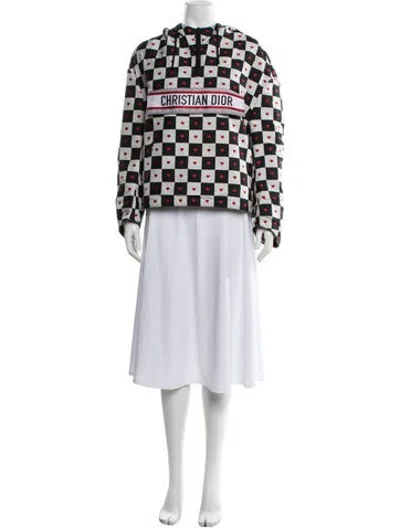 Pre-owned Dior 2021 Plaid Print Hoodie In Black