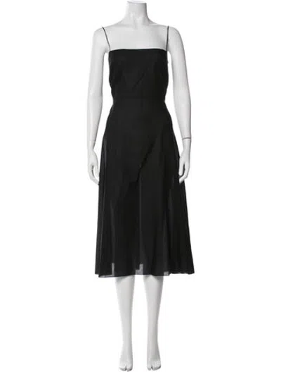 Pre-owned Dior 2022 Midi Length Dress In Black