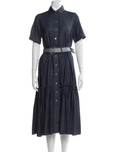 Pre-owned Dior 2023 Midi Length Dress In Blue