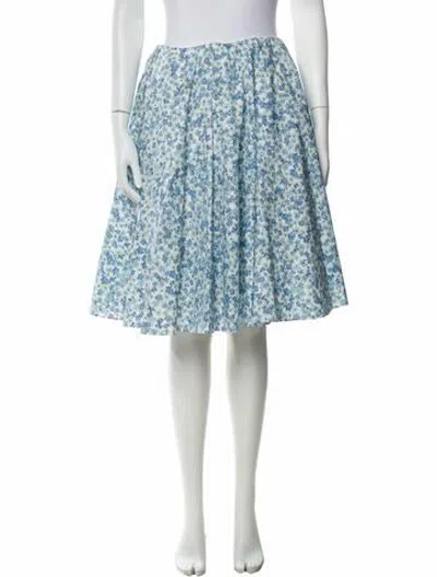 Pre-owned Dior 2026 Midi Length Skirt In Blue/white