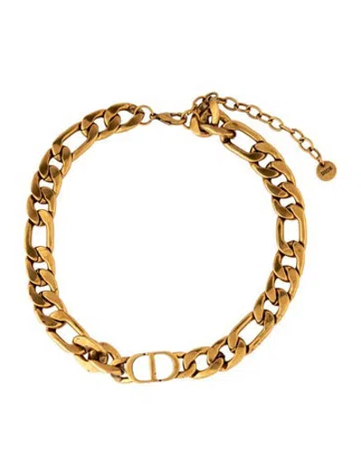 Pre-owned Dior 30 Montaigne Choker Necklace, 16" In Multicolor
