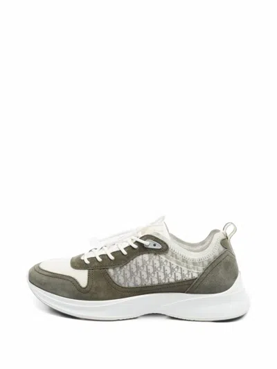 Pre-owned Dior B25 Low-top Sneakers In Green
