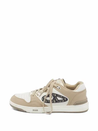 Pre-owned Dior B57 Oblique Sneakers In White
