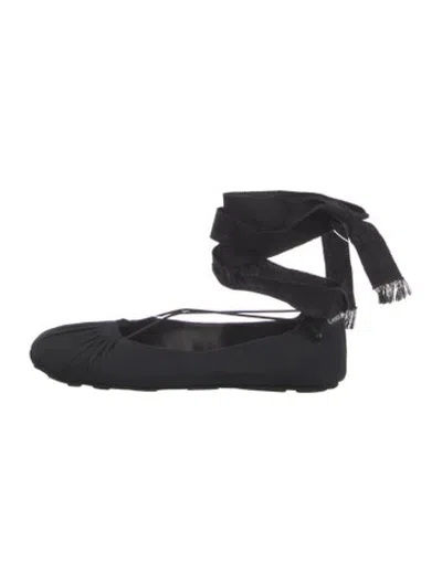 Pre-owned Dior Ballet Flats In Blue