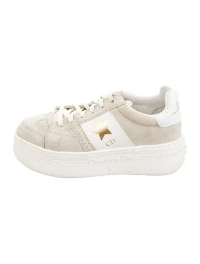 Pre-owned Dior Cd Star Platform Sneakers In Neutrals