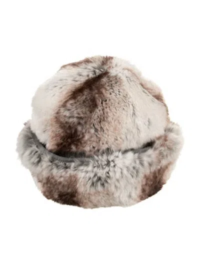 Pre-owned Dior Chapeaux Fur Hat In Grey