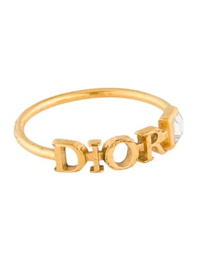 Pre-owned Dior Crystal Dio(r)evolution Band Ring In Multicolor