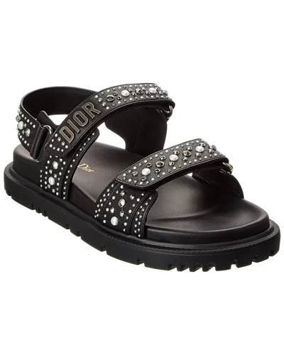 Dior Act Leather Sandal In Black