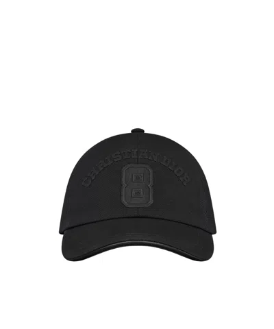 Dior D-player Cap In Black