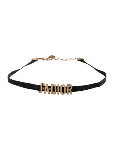 Pre-owned Dior J'a Choker, 14.75" In Multicolor