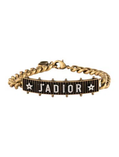 Pre-owned Dior J'a Id Link Bracelet, 6.75" In Multicolor