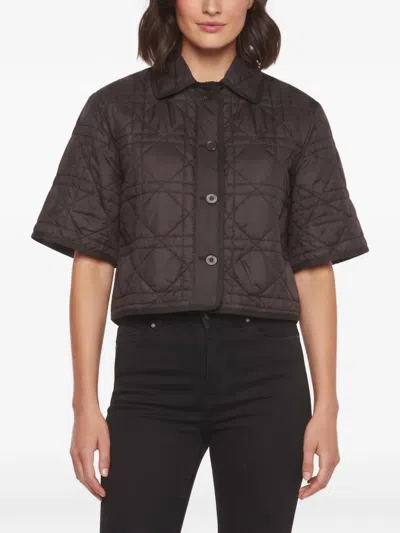 Pre-owned Dior Macrocannage Quilted Jacket In Black