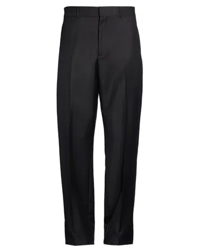 Dior Man Pants Black Size 36 Virgin Wool, Mohair Wool, Silk