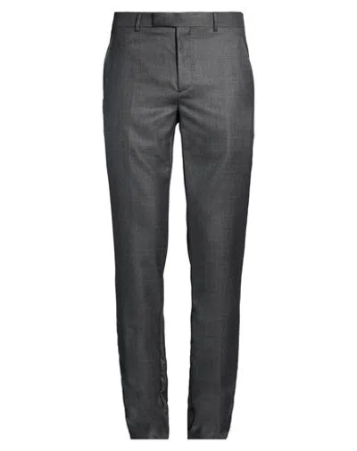 Dior Man Pants Charcoal Size 34 Cashmere, Wool In Gray