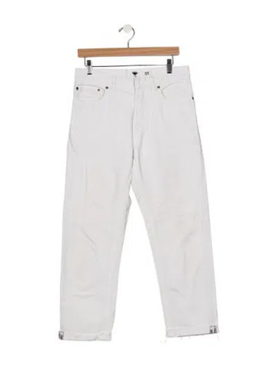 Pre-owned Dior Mid-rise Straight Leg Jeans In Neutrals