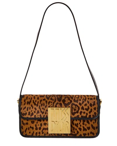 Dior Miss  Haircalf & Leather Shoulder Bag In Brown