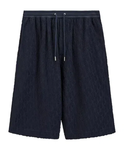 Dior Oblique Bermuda Shorts In Blue