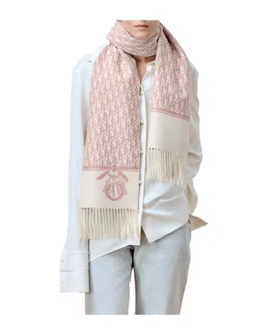 Dior Oblique Scarf In Nude