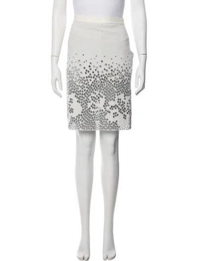 Pre-owned Dior Patterned Mini Skirt In Neutrals