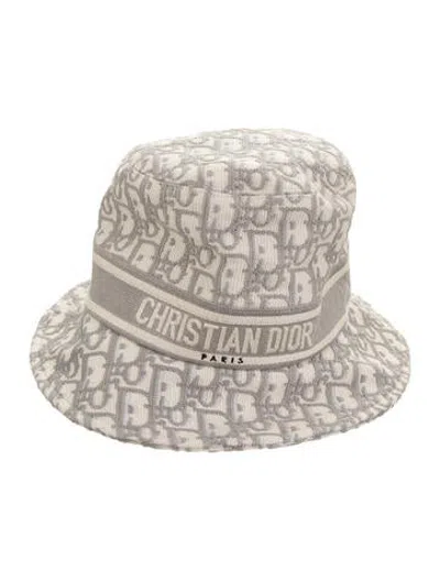 Pre-owned Dior Printed Bucket Hat In Neutrals