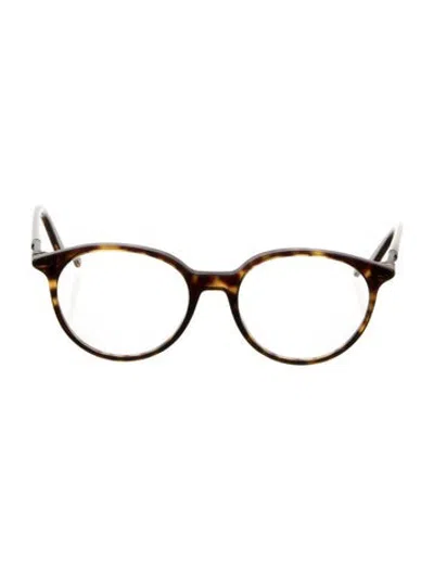 Pre-owned Dior Round Eyeglasses In Brown