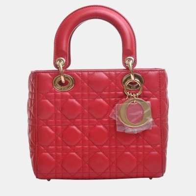 Pre-owned Dior Satchel In Red