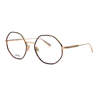 Dior Shiny Endura Gold Mini Havana Eyeglasses